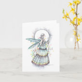 Blank Kaart Bohemian Moon beroemd gemaakt door Mol (Gele Bloem)