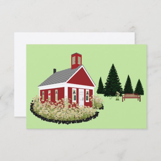 Blank Kaart - Canadian Flag Version School (Voorkant / Achterkant)