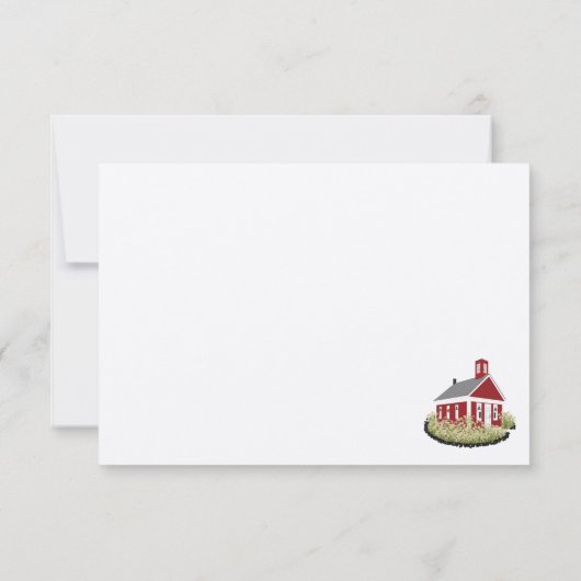 Blank Kaart - Canadian Flag Version School (Achterkant)