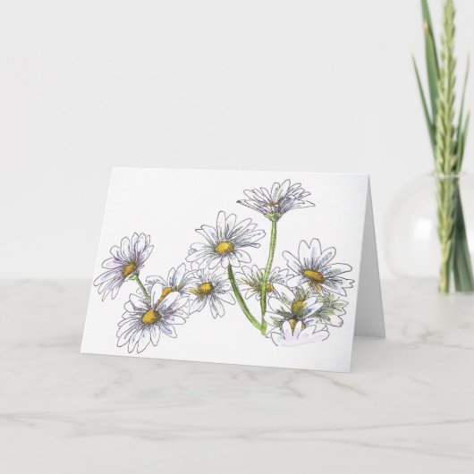 Blank Kaart Daisies (Voorkant)