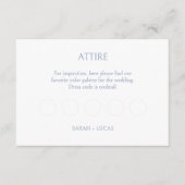 BLANK Kledingcode DIY Wedding RSVP Informatiekaartje (Voorkant)