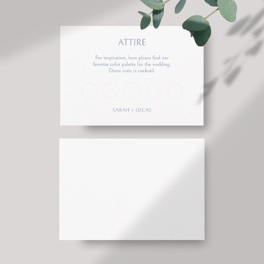 BLANK Kledingcode DIY Wedding RSVP Informatiekaartje