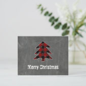 Blank kleine rode buffel gespeeld Vrolijk kerstfee Feestdagenkaart (Staand voorkant)