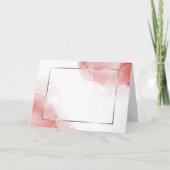 Blank Koraal Roos Zilver Abstract Programma (Voorkant)