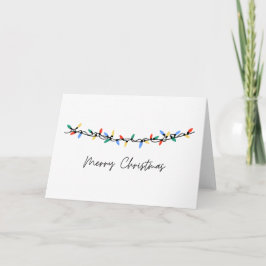 Blank Lights Merry Christmas Kaart