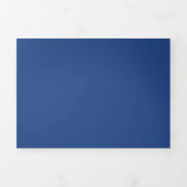 Blank Maak Eigen - Diepblauw Drieluik Uitnodiging (Cover)