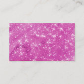 Blank Magenta Glitter Visitekaartje (Voorkant)