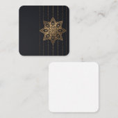 Blank Mandala Vierkante Visitekaartje (Voorkant / Achterkant)