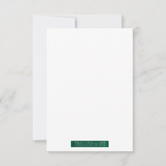 Blank met bos en maan bedankkaart (Achterkant)