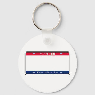Blank Missouri License Bord Sleutelhanger