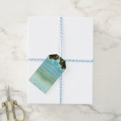Blank Modern Cool Blue Party Favors Dank u Cadeaulabel (Met Touw)