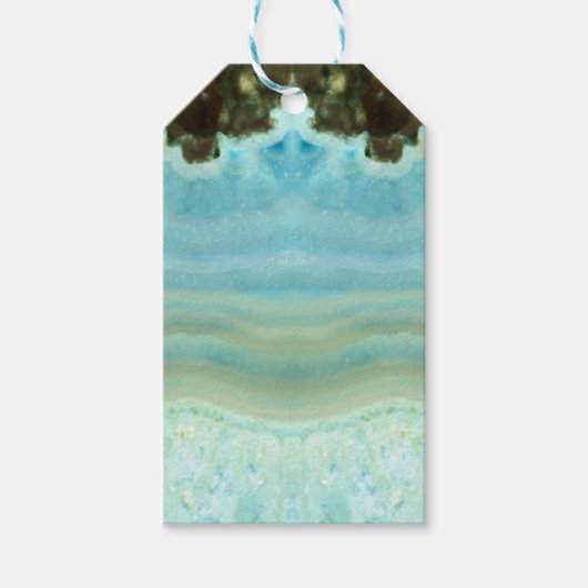 Blank Modern Cool Blue Party Favors Dank u Cadeaulabel (Voorkant)