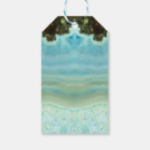 Blank Modern Cool Blue Party Favors Dank u Cadeaulabel (Achterkant)