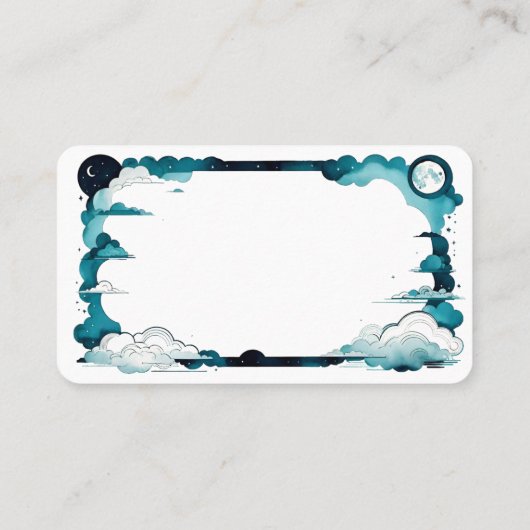 Blank Moon Oracle-Kaarten Visitekaartje (Achterkant)