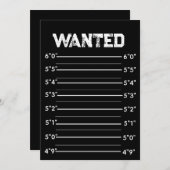 Blank Mugshot-Sjabloon Kaart (Voorkant / Achterkant)