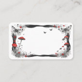 Blank Mushroom Pentacle Oracle Kaarten Visitekaartje (Achterkant)