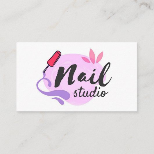 Blank Nagelstudio Visitekaartje (Voorkant)