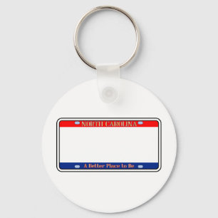 Blank North Carolina License Bord Sleutelhanger