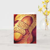 Blank Note Card Pastel Acorn Design Kaart (Gele Bloem)