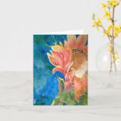 Blank Note Kaart met Art (Gele Bloem)