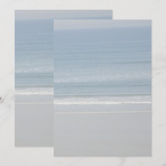 Blank Oceaan- en Strandachtergrondpapier (Voorkant / Achterkant)