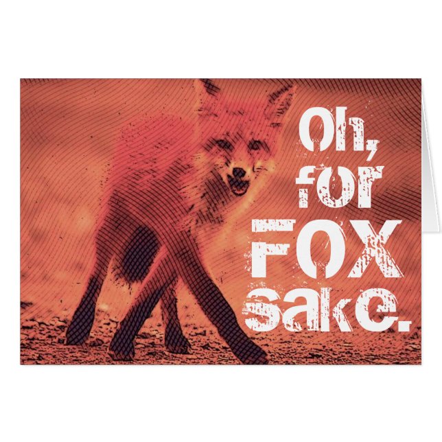 Blank Oh, voor FOX Sake Sassy Red Fox (Voorkant Horizontaal)