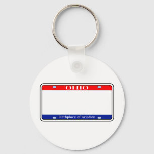 Blank Ohio License Plate Sleutelhanger