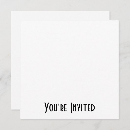 BLANK - ONTWERP UW EIGEN - CREËER UW EIGEN KAART (Voorkant / Achterkant)