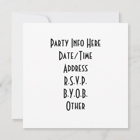 BLANK - ONTWERP UW EIGEN - CREËER UW EIGEN KAART (Achterkant)