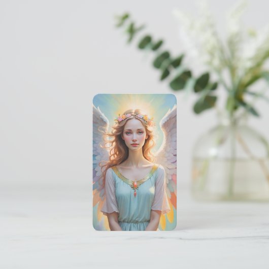 Blank Oracle Angel Messages Cards Visitekaartje (Staand voorkant)