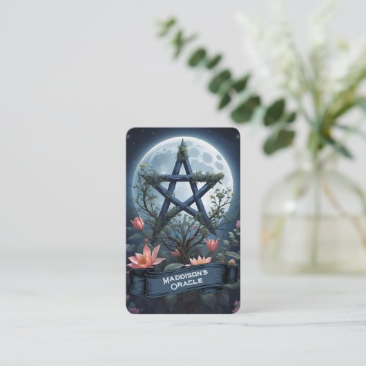 Blank Oracle Cards Visitekaartje (Staand voorkant)