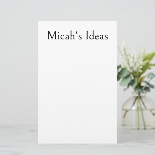 Blank papier voor het opschrijven van ideeën notit (Staand voorkant)