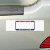 Blank Pennsylvania License Bord Bumpersticker (Op auto)