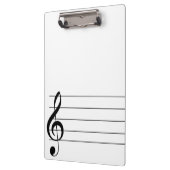Blank personeel Treble Clef Musical Cliboard Klembord (Links)