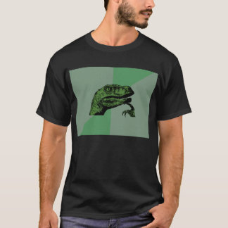 Blank Philosoraptor Meme Shirt - Donker