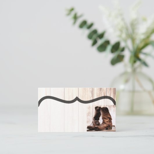 Blank Plaats Kaarten Laarzen Land Rustiek Western  Plaatskaartje (Staand voorkant)