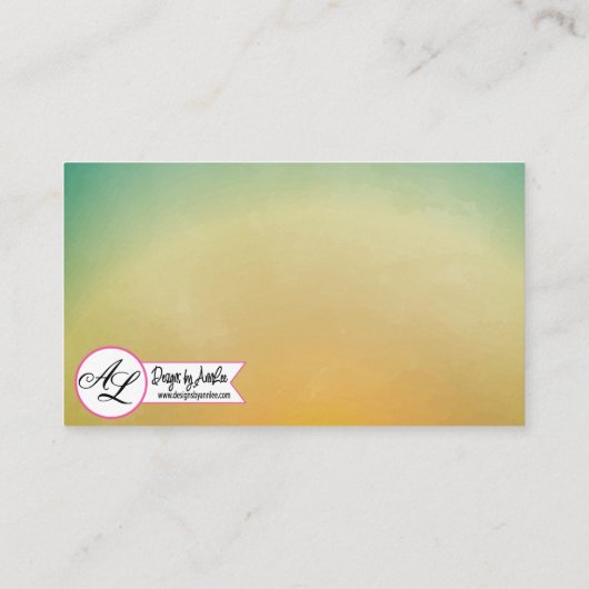 Blank Place Cards Beach Sunset Palm Tree String Li Plaatskaartje (Achterkant)