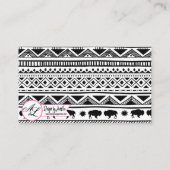 Blank Place Cards Boho Buffalo Tribal Pattern Bohe Plaatskaartje (Achterkant)