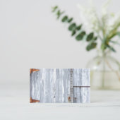 Blank Place Cards White Wash Wood Barn Deurteller Plaatskaartje (Staand voorkant)