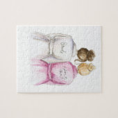 BLANK Puzzle Brunette Bun Bride Blonde Bun Matron Legpuzzel (Horizontaal)