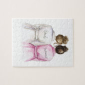 BLANK Puzzle Brunette Bun Bride Brunette Bun Bm Legpuzzel (Horizontaal)