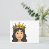 Blank Queen briefkaart (Staand voorkant)