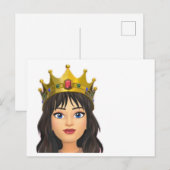 Blank Queen briefkaart (Voorkant / Achterkant)