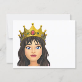 Blank Queen briefkaart