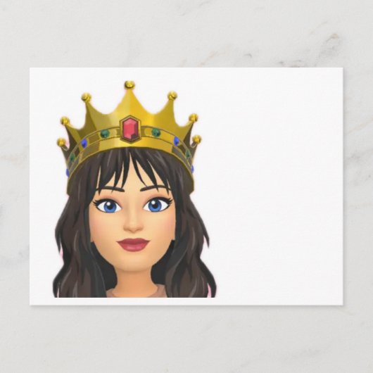 Blank Queen briefkaart (Voorkant)