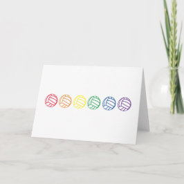 Blank Rainbow Volleybal Kaart