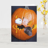 Blank Rattie Halloween Kaart (Gele Bloem)