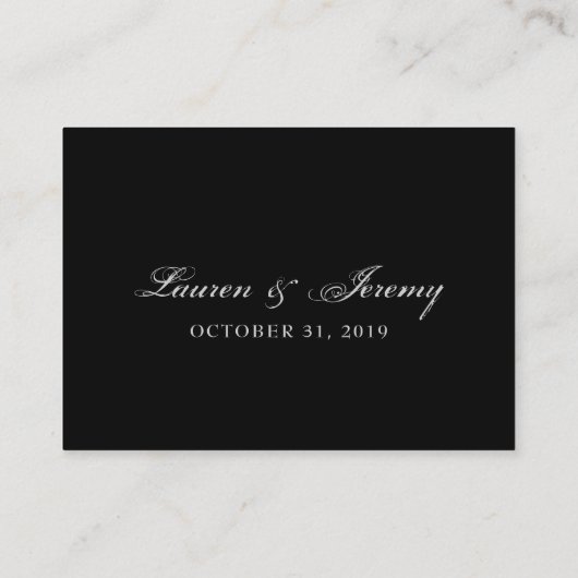 BLANK Red & Black gothic Seating Kaarten 3,5 x 2,5 Plaatskaartje (Achterkant)