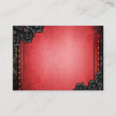 BLANK Red & Black gothic Seating Kaarten 3,5 x 2,5 Plaatskaartje (Voorkant)