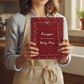 Blank Red Cookbook Write Your Own Favorite Recipe  Notitieboek